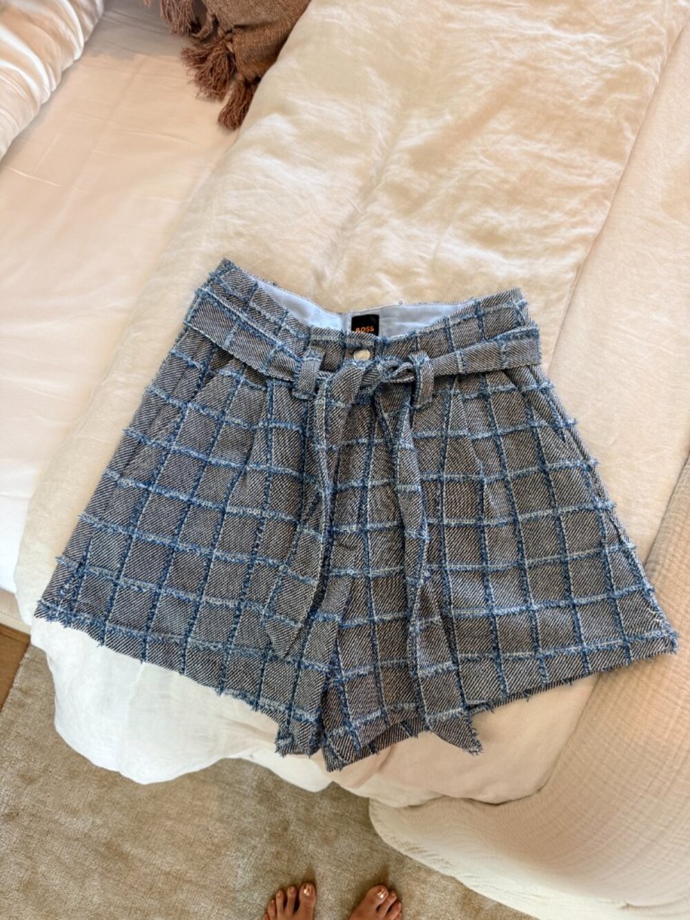 Hugo Boss vintage denim trouser shorts
